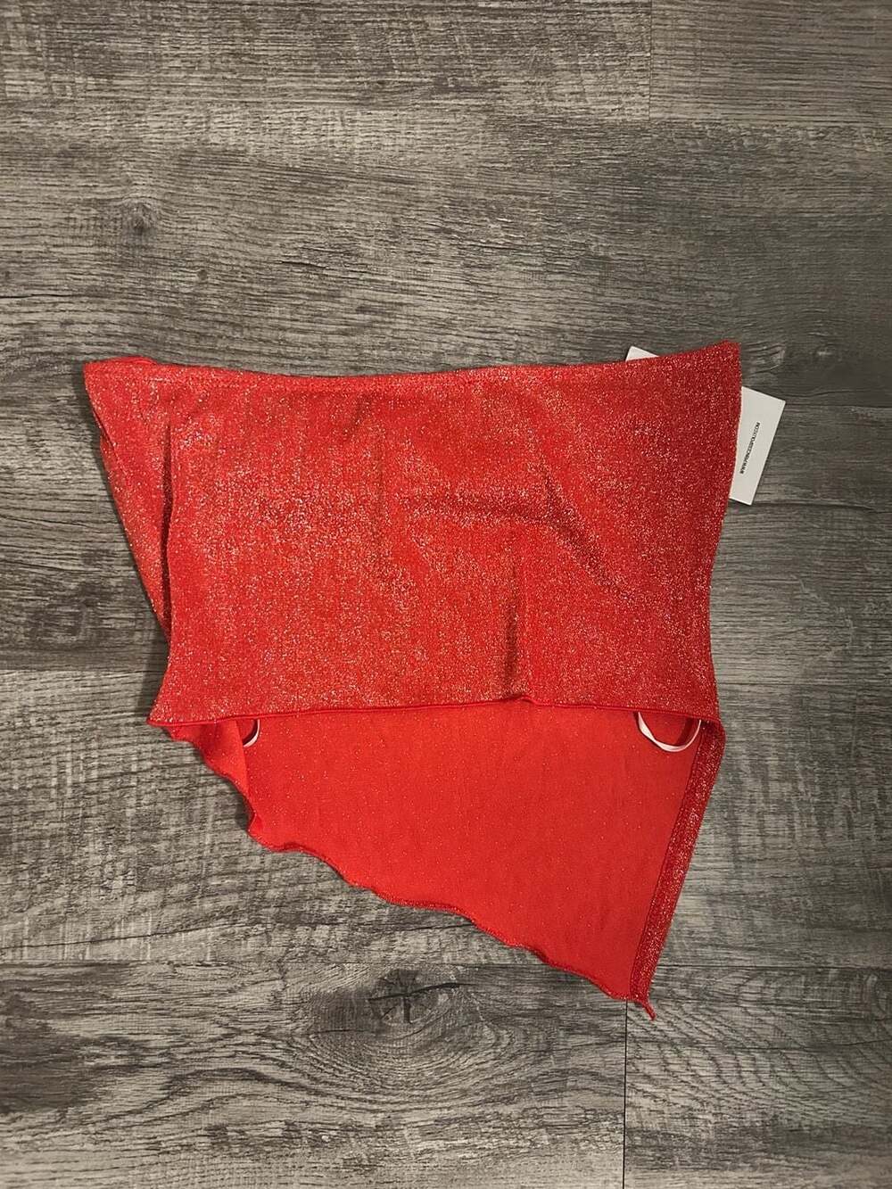 Princess Polly Carrow Strapless Top Red Size US 4 - Picture 4 of 4